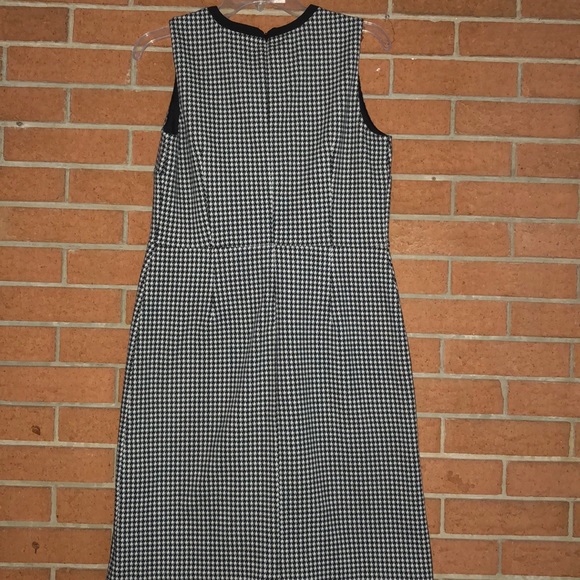 🖤TALBOTS🖤 TIPPED TIE NECK DRESS - HOUNDSTOOTH🖤 - Picture 7 of 9
